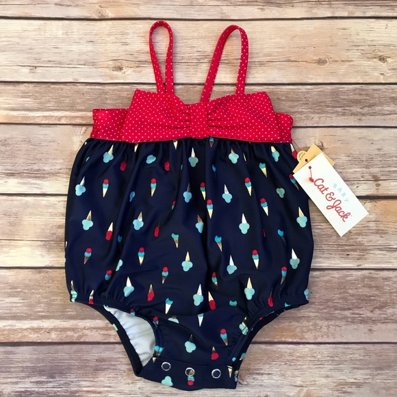 cat and jack baby girl swimsuit
